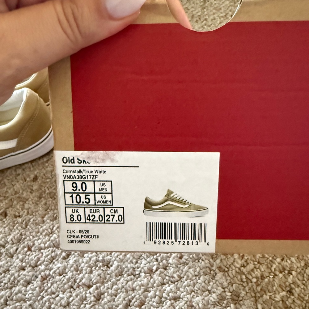 Vans Beige and White Sneakers - Picture 3 of 3